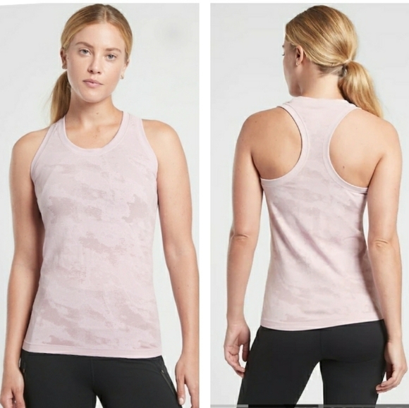 Athleta Momentum Camo Tank In Delicate Pink Size S - Picture 12 of 12